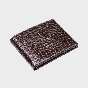 Ví nằm da bò DẬP VÂN CÁ SẤU CÁNH LẬT (1 màu)